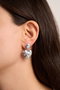 Heliophilia Silver Pendientes de Plata Plateados